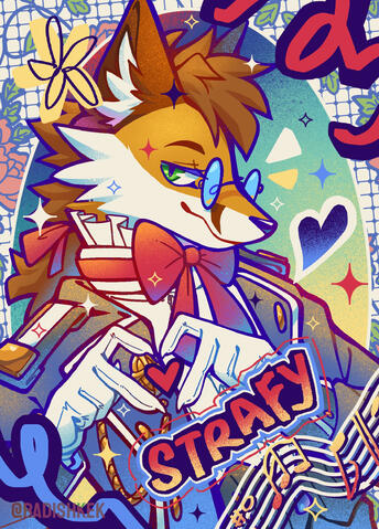 Strafy by Radishkek Strafy looking dapper in an elegant formal outfit wearing a red bow tie